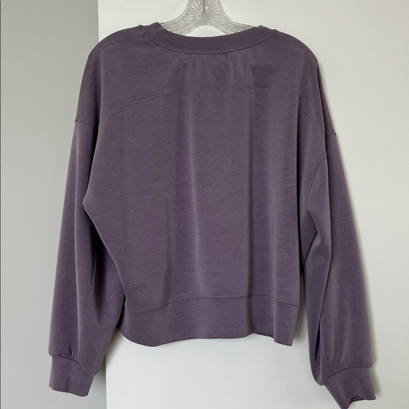 Softstreme Perfectly Oversized Cropped Crewneck Sweatshirt in Purple Ash - Picture 4 of 5